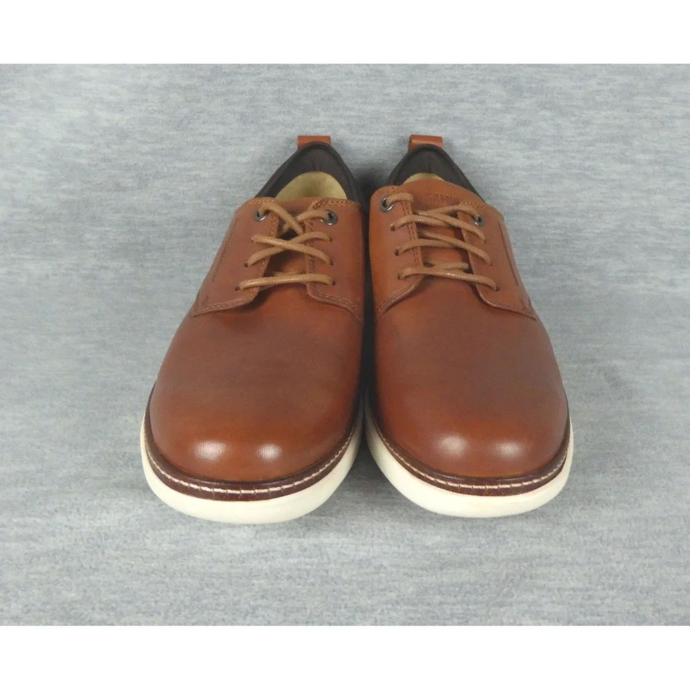 Samuel Hubbard Rafael Lace Up Tan Leather Mens Shoes M2165-083 8.5 Wide
